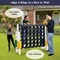 Costway Jumbo 4-to-Score 4 in A Row Giant Game Set Outdoor Indoor Kids Adults Family Fun Red\Black